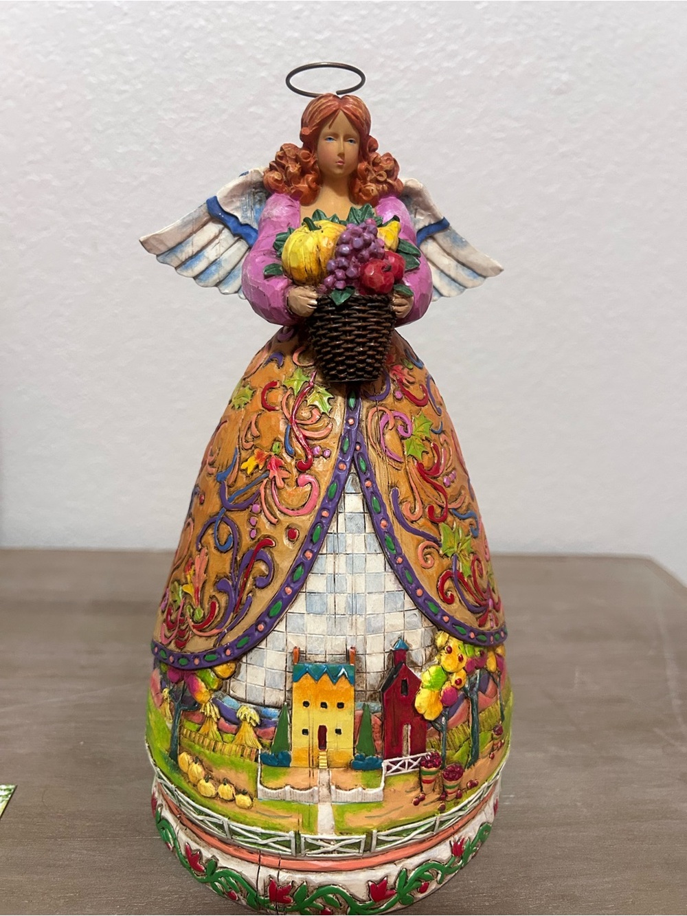 Jim Shore- Bountiful Angel- hand painted wood Sculpture